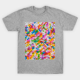 Rainbow Candy Sprinkles Photograph T-Shirt